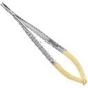 091-829TC Castroviejo Needle Holder 5 1-2in (14cm), straight, with lock, flat spring handle, serrated Tungsten Carbide jaws, A42, D42.webp