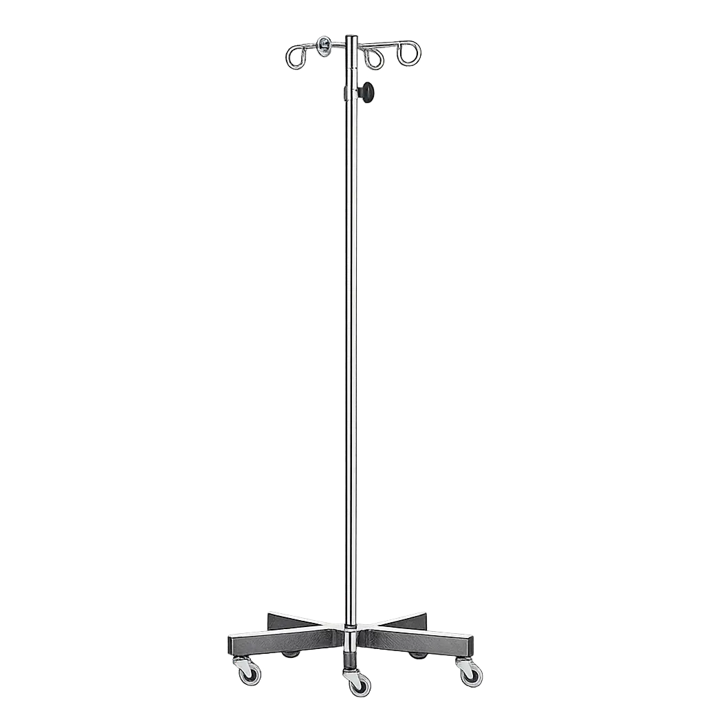 Chrome 5-leg IV Pole.webp