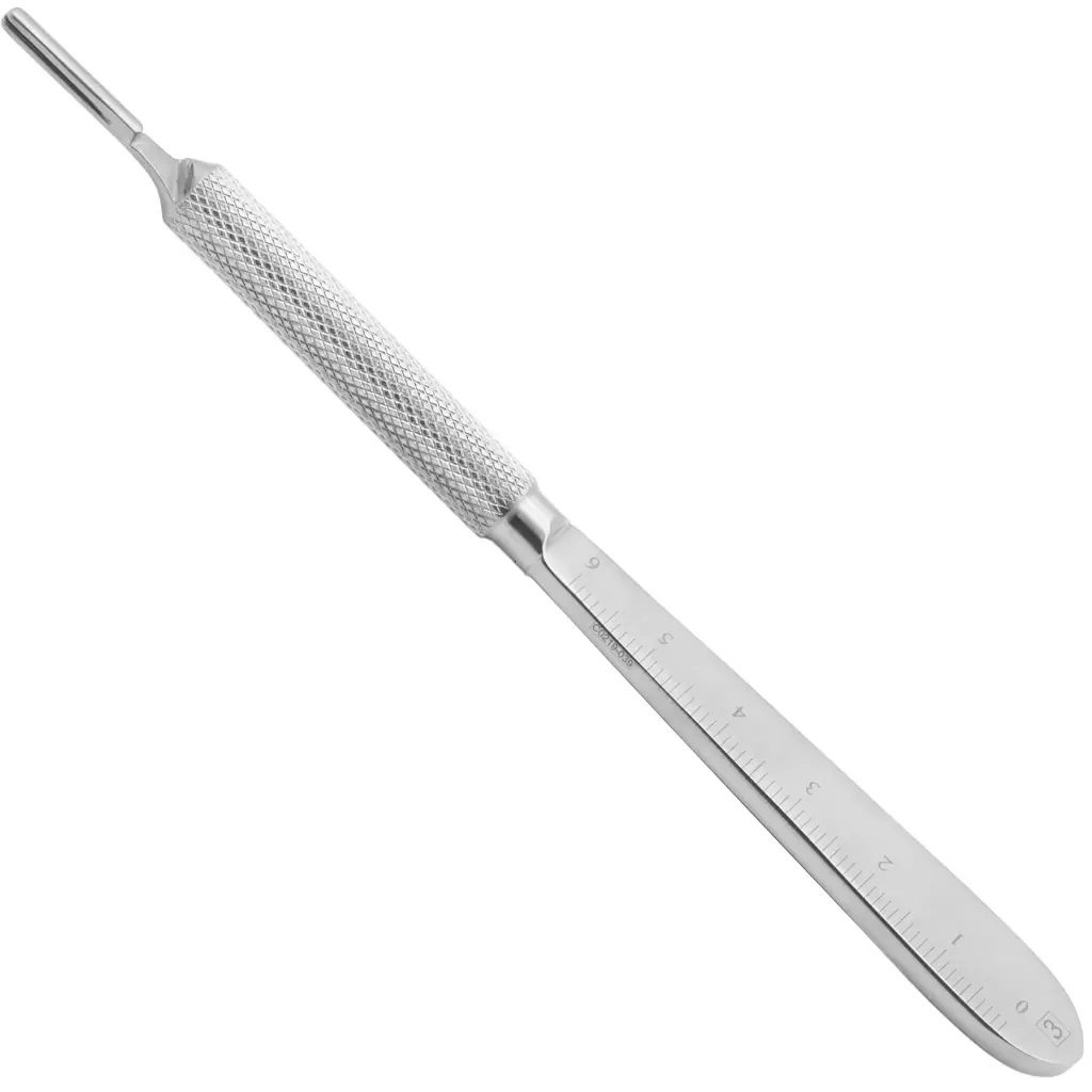 Scalpel Handle #3 Round with Ruler