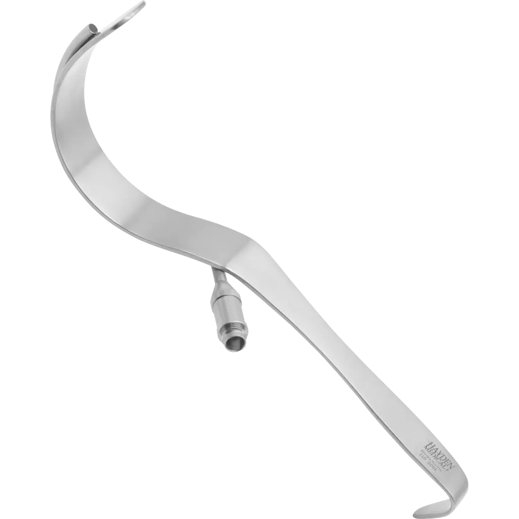 Deaver Fiber-Optic Retractor, flat handle