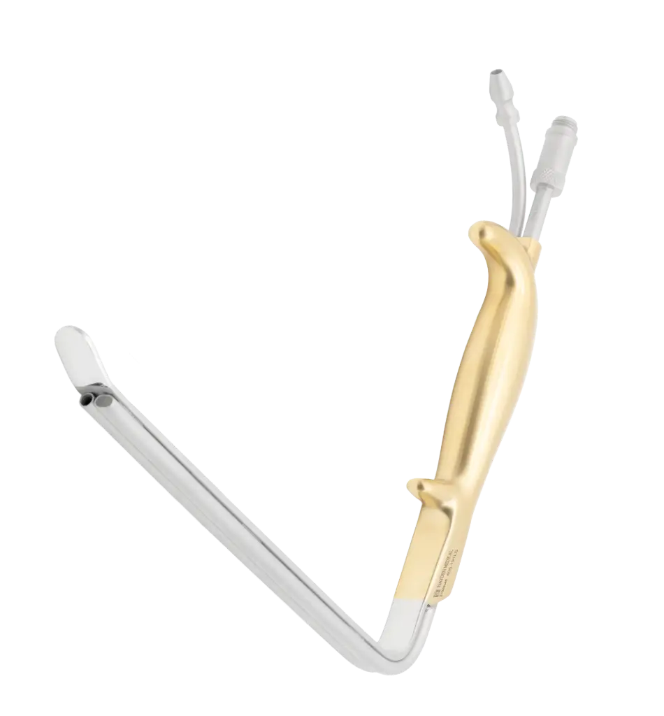 Ferriera Style Breast Retractor with Fiber-Optic & Suction