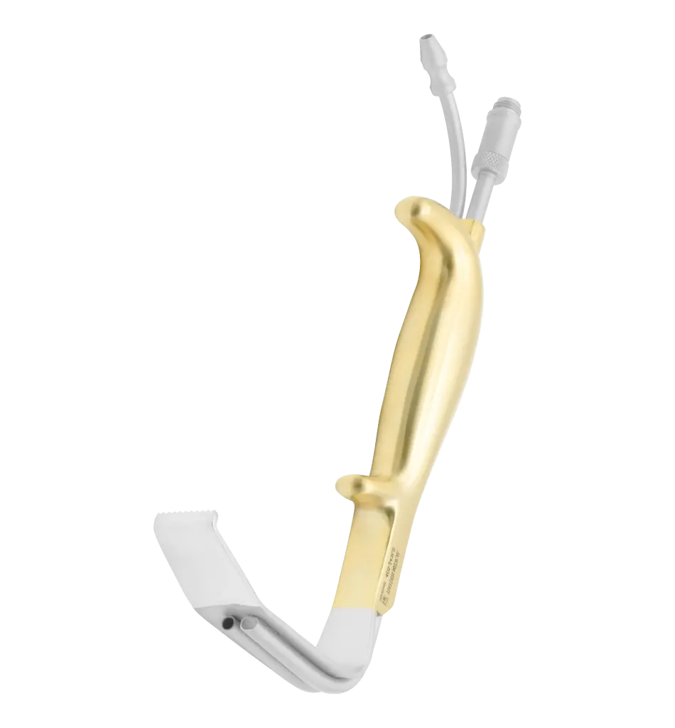 Tebbetts Style Breast Retractor with Fiber-Optic & Suction