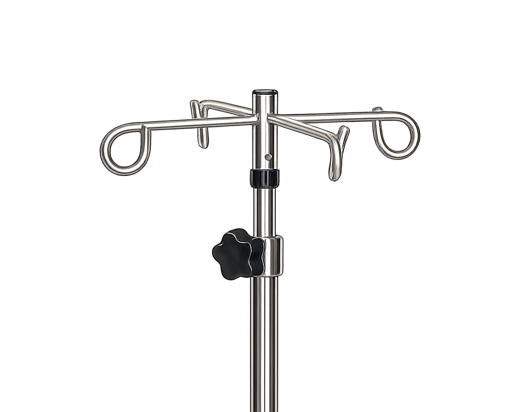 Chrome 5-leg IV Pole