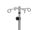 Chrome 5-leg IV Pole
