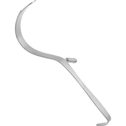 Deaver Fiber-Optic Retractor, flat handle
