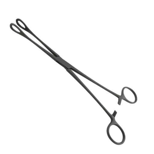 [140-600E] Ebonized Foerster Sponge Forceps