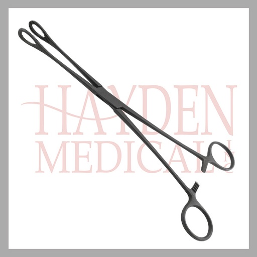 [140-600E] Ebonized Foerster Sponge Forceps