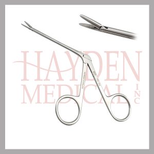 190-434-Hartman-Noyes-Alligator-Ear-Forceps-3-7.6-cm-shaft-serrated-jaws