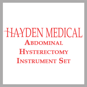 Abdominal Hysterectomy Instrument Set