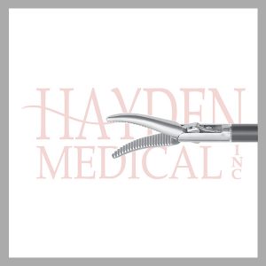 HE13-1318 Maryland Laparoscopic Dissector, 20mm long slightly curved tapered serrated jaws