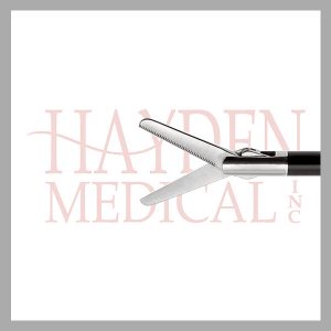 HE13-1465 Laparoscopic Metzenbaum Scissors 5mm, D/A 20mm long straight serrated blades