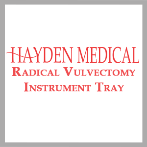 Radical Vulvectomy Instrument Tray
