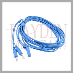 218-141-Bipolar-Cord-12-twin-banana-plugs-45-degree-connection-TPR-Thermoplastic-Rubber-rectangular-instrument-end-connector-reusable
