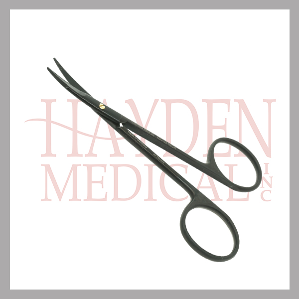 Spring Scissors, One Serrated Blade, 10 cm