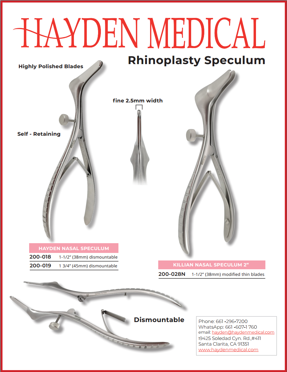 Thin Nasal Speculum - Tebbetts Style