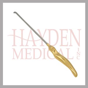 405-301 Shaper Transoral Dissector, 7mm wide, curved, with gold Ergo handle, 9-14 (23.5cm)