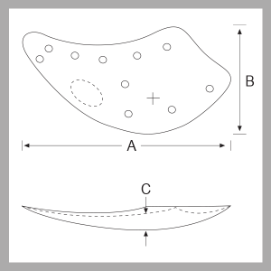 Malar Implant Style 9 Tear Sulcus Anatomical Design